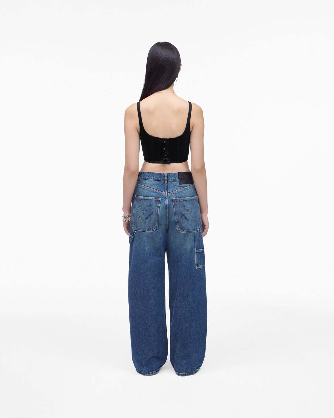 Marc Jacobs The Denim Bustier Black READY TO WEAR