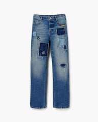 Marc Jacobs Patchwork Straight Jean Bright Indigo READY TO WEAR