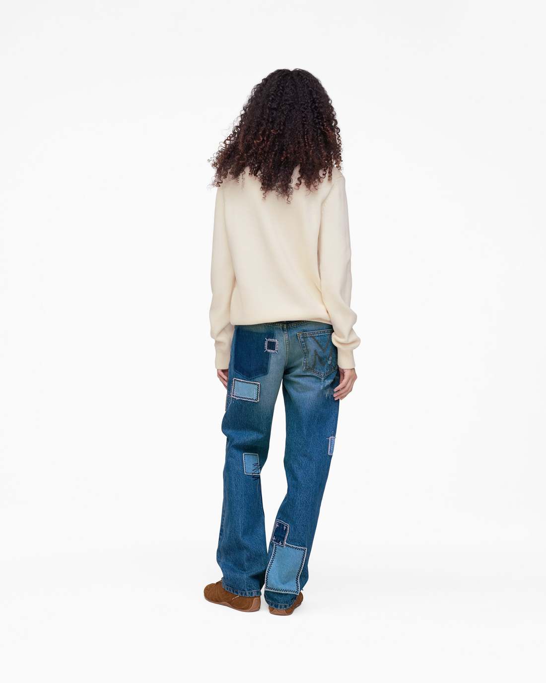 Marc Jacobs Patchwork Straight Jean Bright Indigo READY TO WEAR