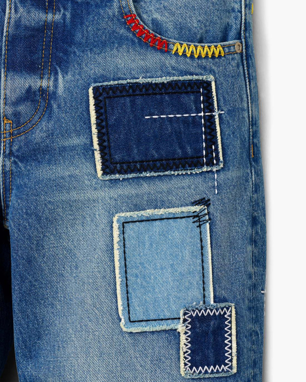 Marc Jacobs Patchwork Straight Jean Bright Indigo READY TO WEAR