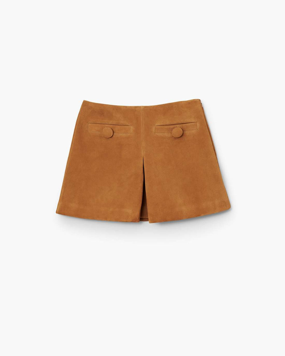 Marc Jacobs Suede Box Pleat Mini Skirt Copper READY TO WEAR|NEW ARRIVALS