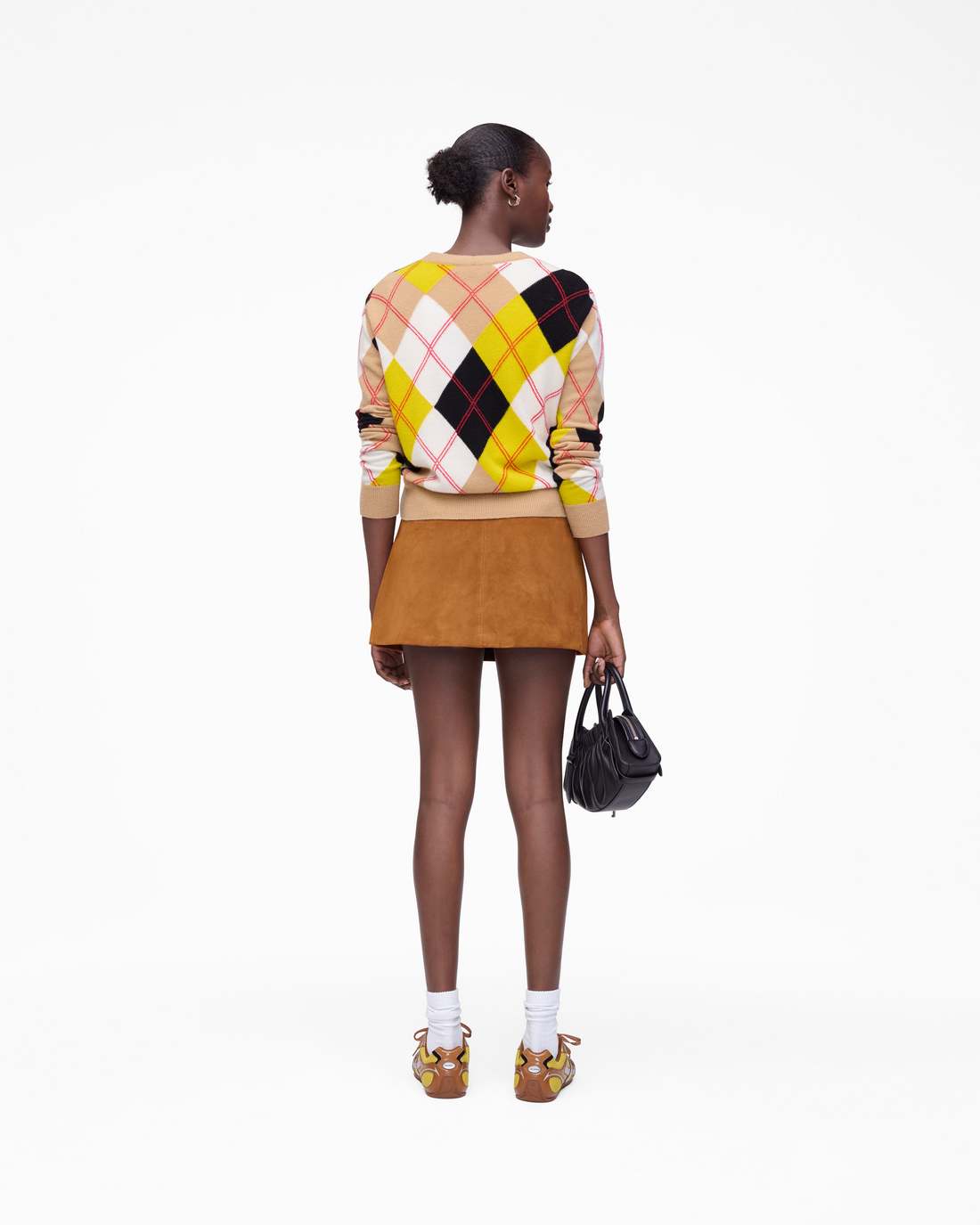 Marc Jacobs Suede Box Pleat Mini Skirt Copper READY TO WEAR|NEW ARRIVALS