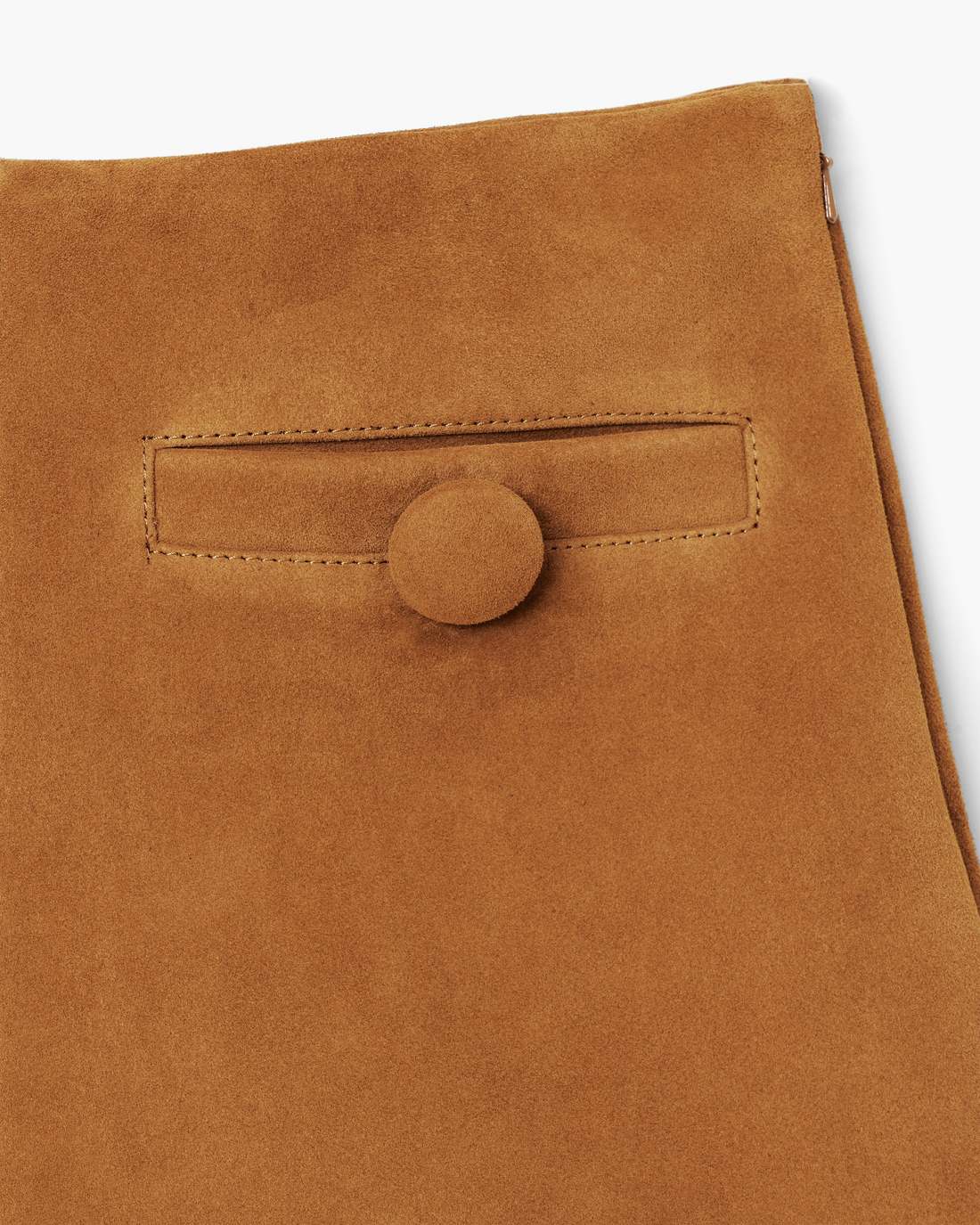 Marc Jacobs Suede Box Pleat Mini Skirt Copper READY TO WEAR|NEW ARRIVALS