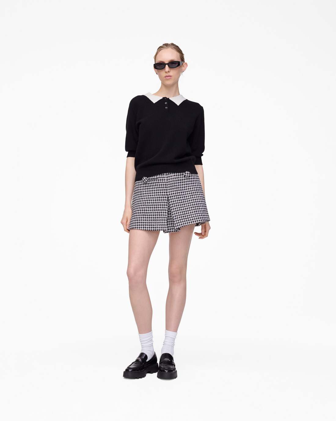 Marc Jacobs Gingham Tweed Mini Skirt Black Multi READY TO WEAR|NEW ARRIVALS
