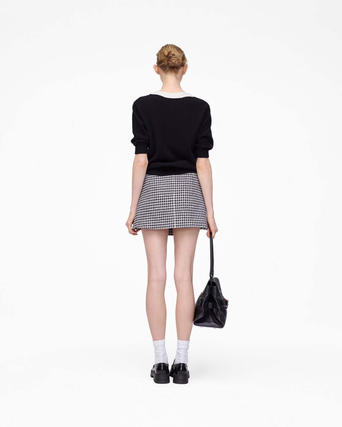 Marc Jacobs Gingham Tweed Mini Skirt Black Multi READY TO WEAR|NEW ARRIVALS