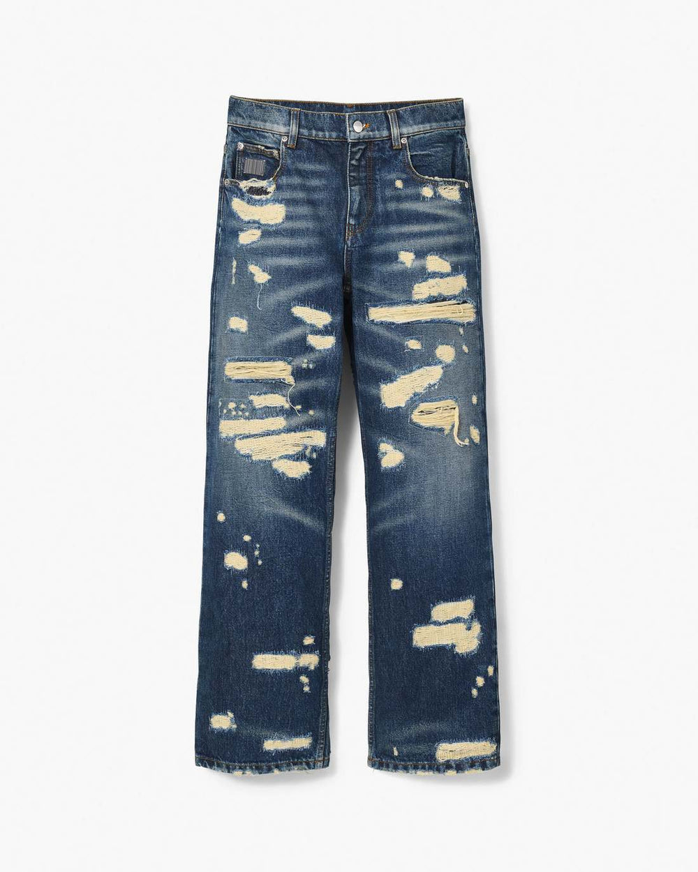 Marc Jacobs The Rip And Repair Straight Jean Punk Indigo READY TO WEAR