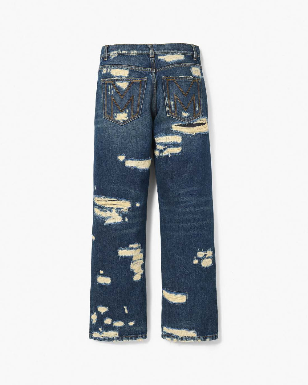 Marc Jacobs The Rip And Repair Straight Jean Punk Indigo READY TO WEAR