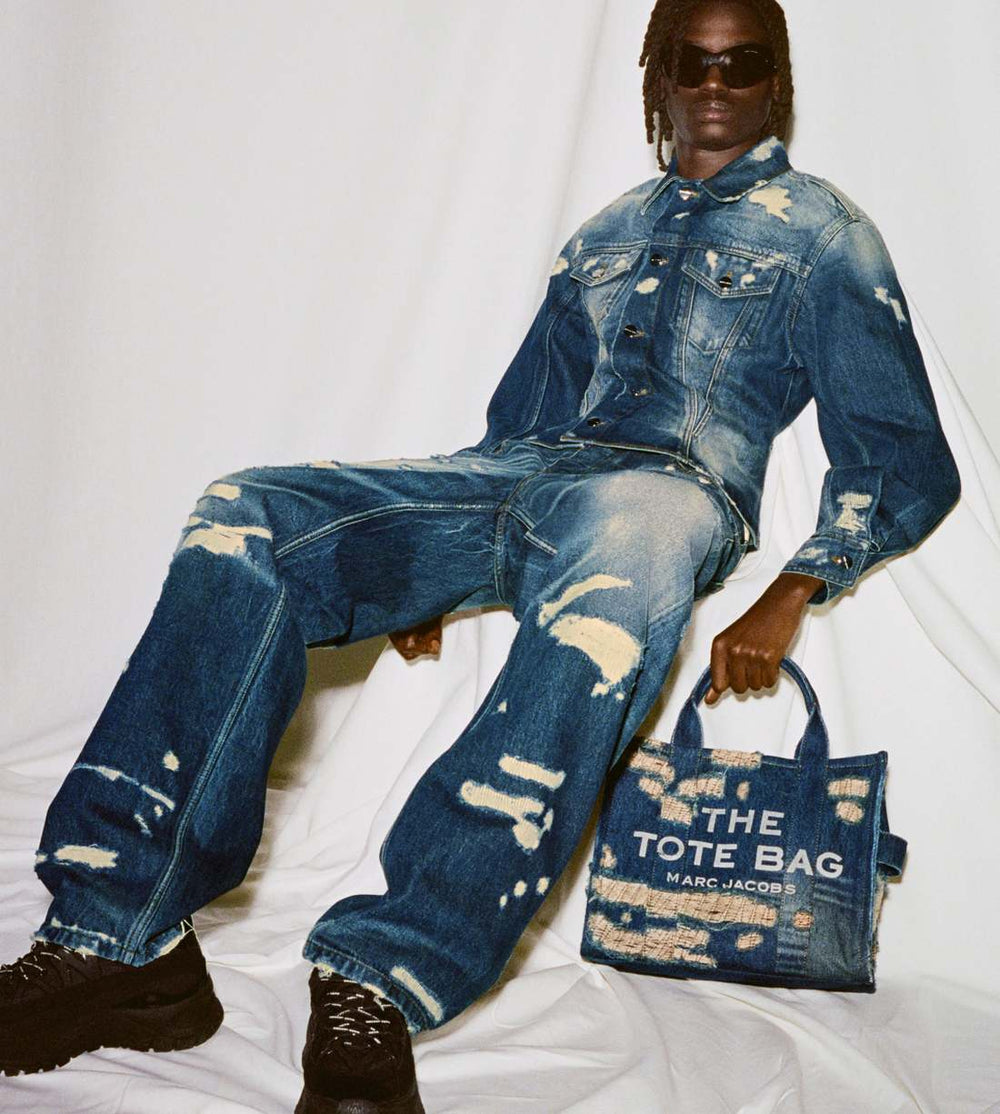 Marc Jacobs The Rip And Repair Straight Jean Punk Indigo READY TO WEAR
