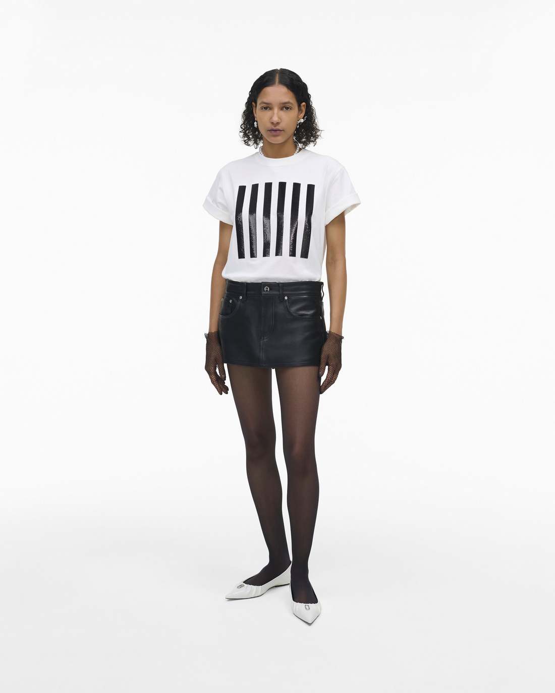 Marc Jacobs The Leather Skort Black READY TO WEAR