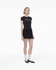 Marc Jacobs Tweed Mini Skirt Black READY TO WEAR