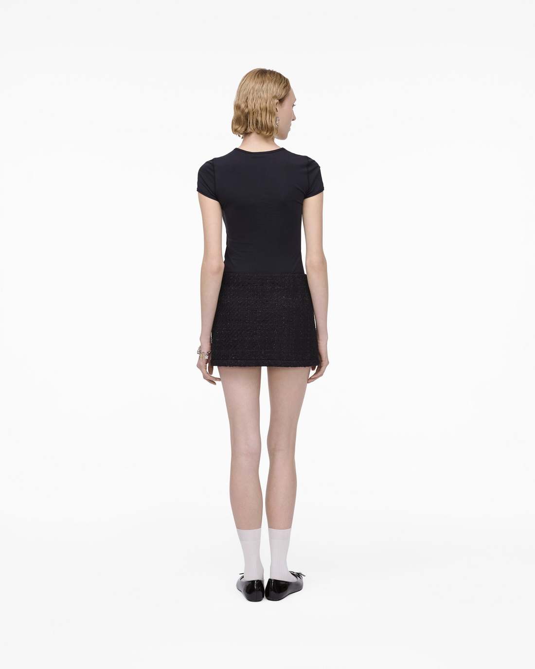 Marc Jacobs Tweed Mini Skirt Black READY TO WEAR