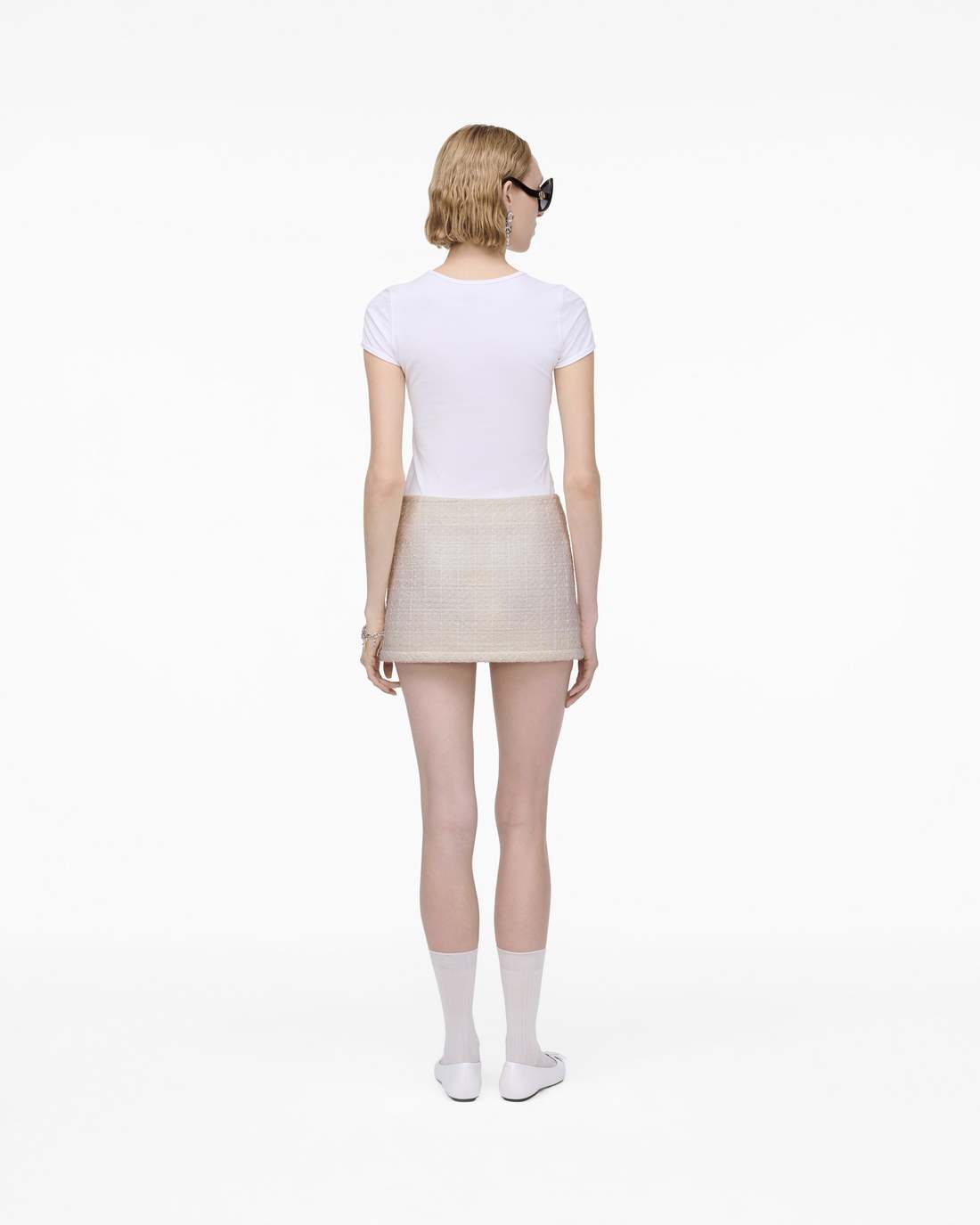 Marc Jacobs Tweed Mini Skirt Ivory READY TO WEAR