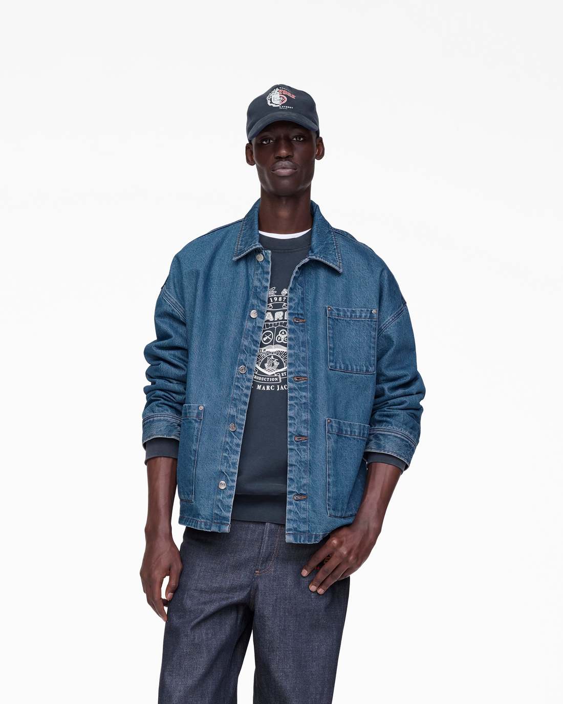 Marc Jacobs The A.P.C. X Marc Jacobs Denim Unisex Jacket Washed Indigo READY TO WEAR