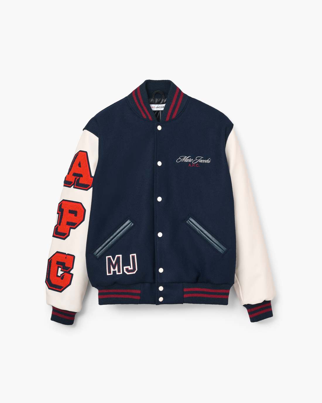 Marc Jacobs The A.P.C. X Marc Jacobs  Varsity Jacket Dark Navy/White READY TO WEAR