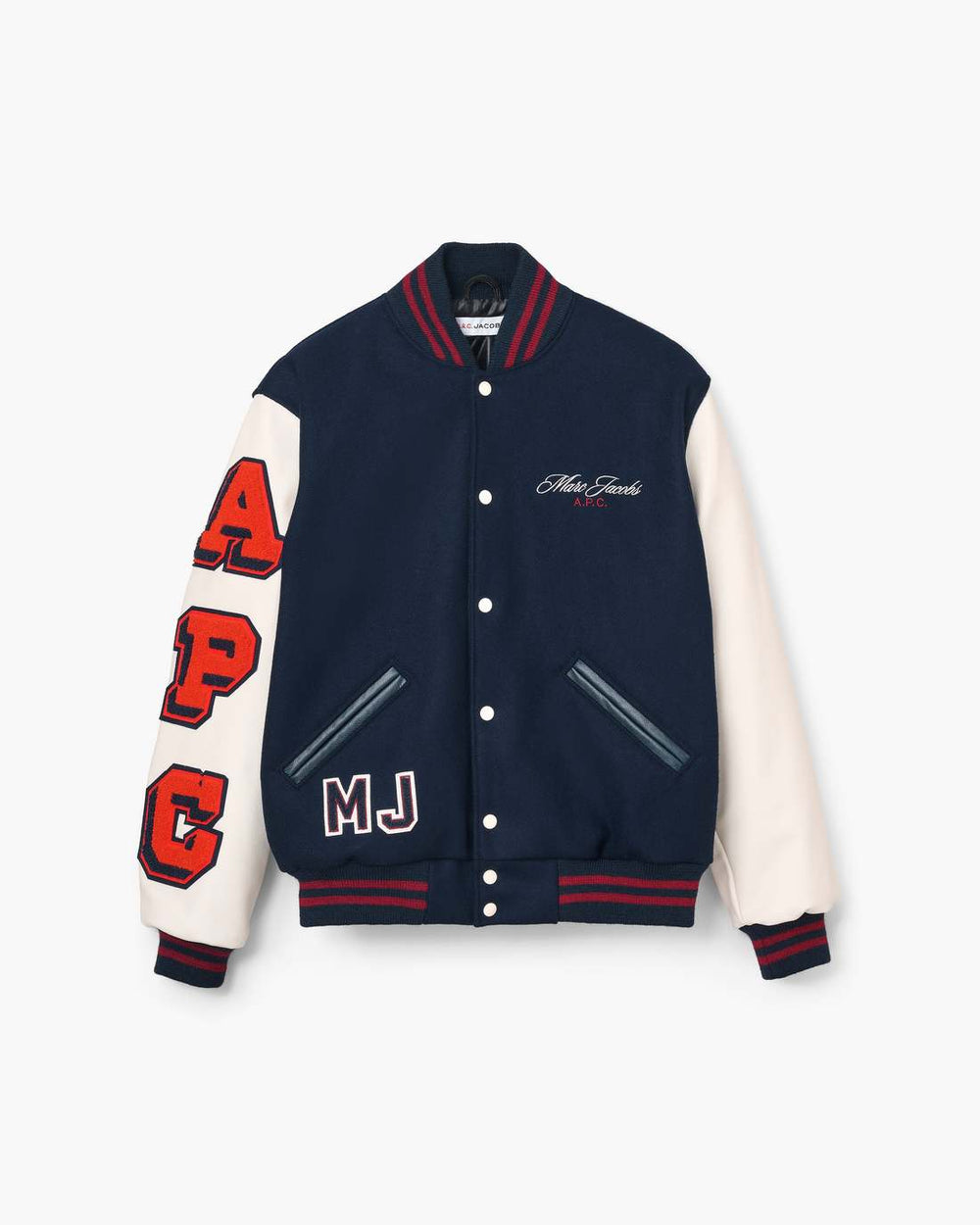 Marc Jacobs The A.P.C. X Marc Jacobs  Varsity Jacket Dark Navy/White READY TO WEAR
