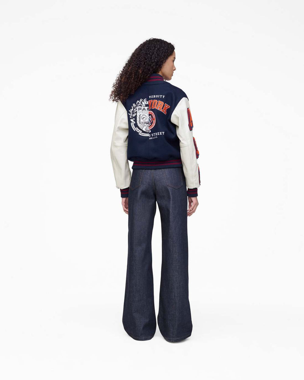 Marc Jacobs The A.P.C. X Marc Jacobs  Varsity Jacket Dark Navy/White READY TO WEAR