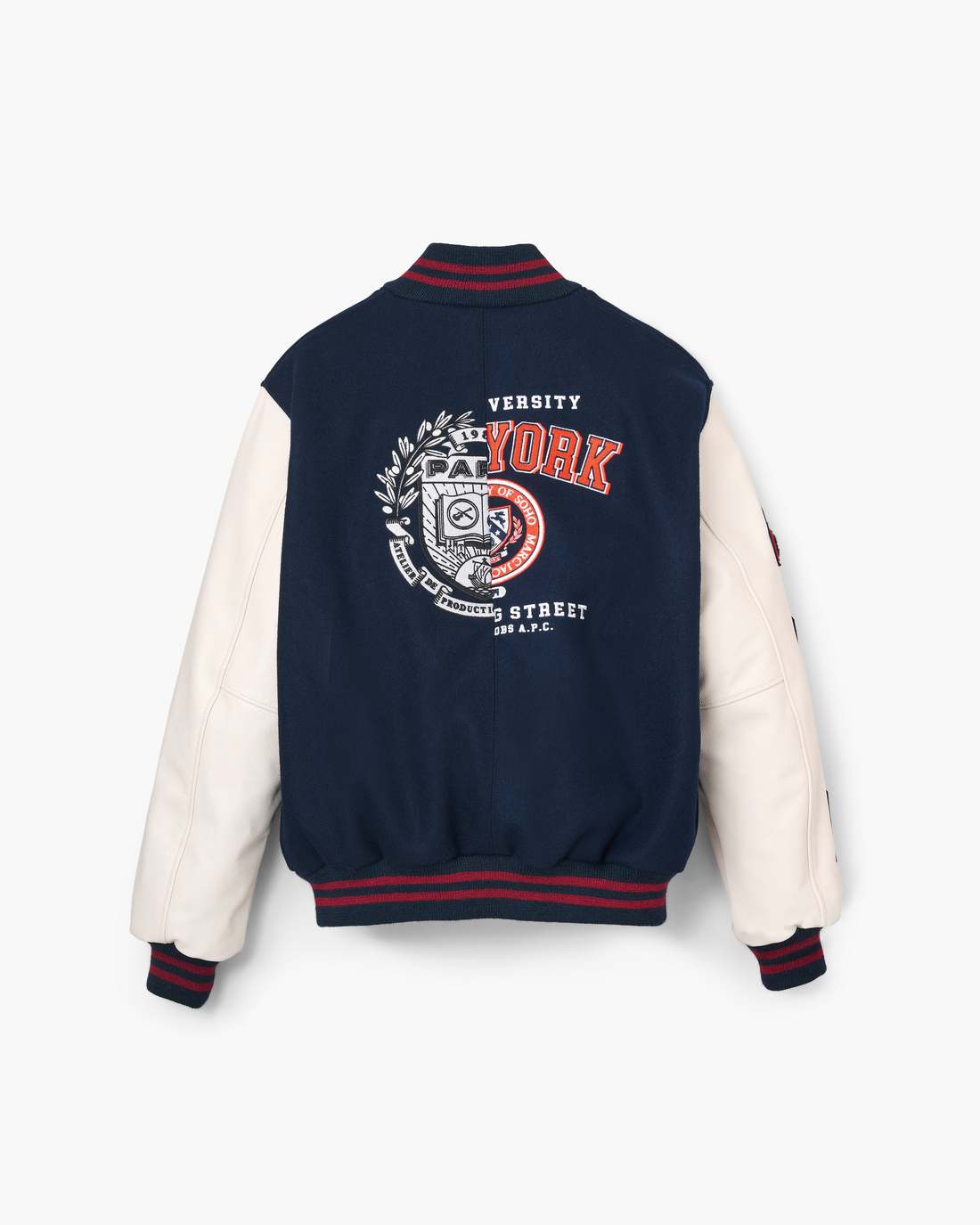 Marc Jacobs The A.P.C. X Marc Jacobs  Varsity Jacket Dark Navy/White READY TO WEAR
