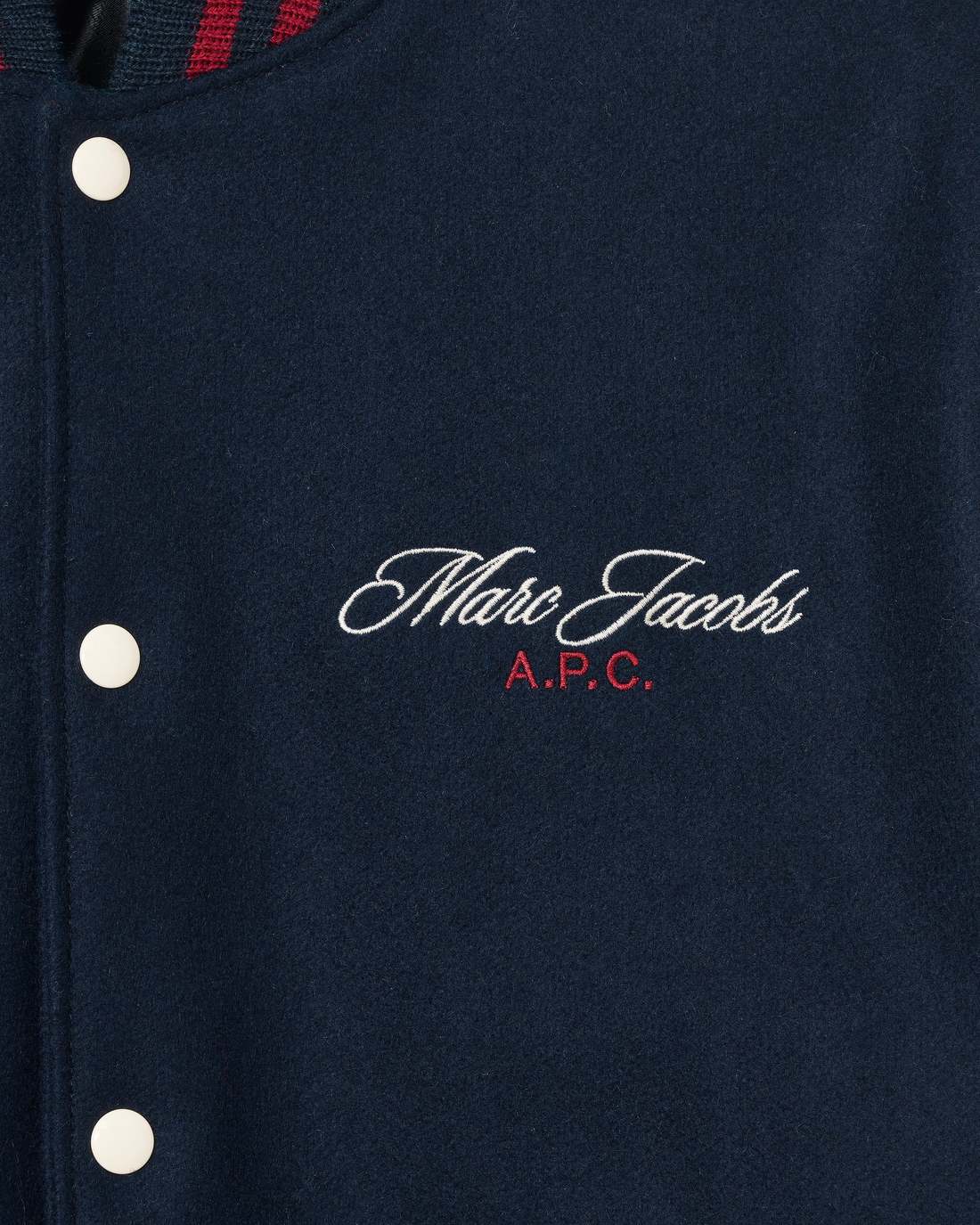 Marc Jacobs The A.P.C. X Marc Jacobs  Varsity Jacket Dark Navy/White READY TO WEAR