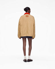Marc Jacobs The A.P.C. X Marc Jacobs Stoned Canvas Unisex Jacket Camel READY TO WEAR