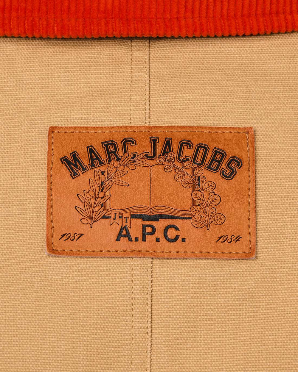Marc Jacobs The A.P.C. X Marc Jacobs Stoned Canvas Unisex Jacket Camel READY TO WEAR