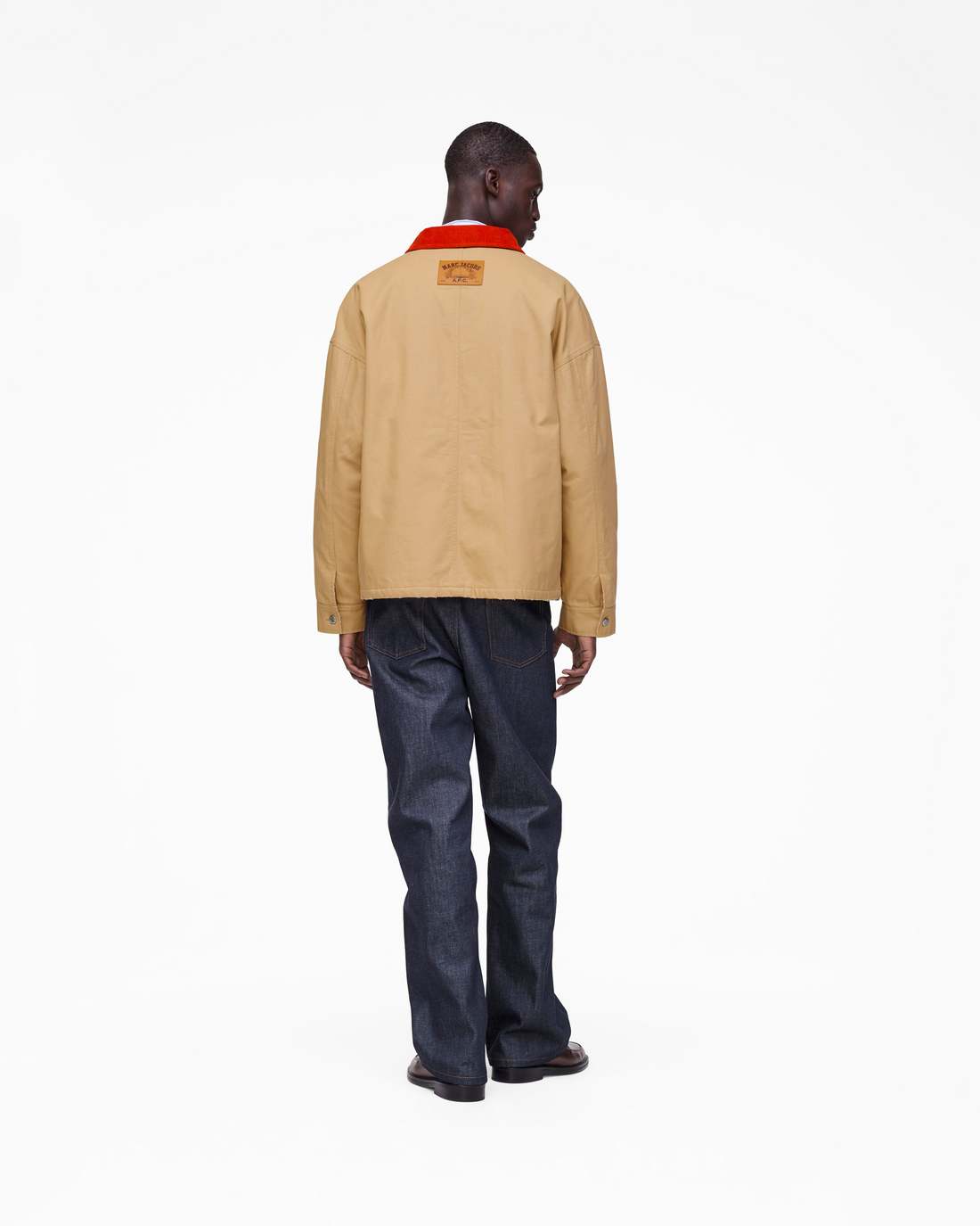 Marc Jacobs The A.P.C. X Marc Jacobs Stoned Canvas Unisex Jacket Camel READY TO WEAR