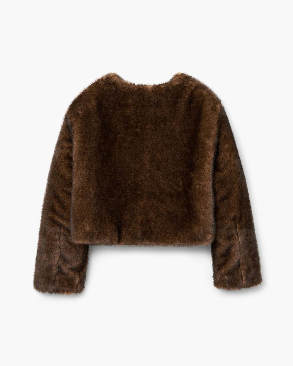 Marc Jacobs Teddy Cropped Jacket Ebony READY TO WEAR|NEW ARRIVALS