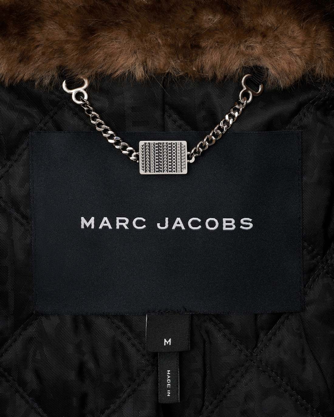 Marc Jacobs Teddy Cropped Jacket Ebony READY TO WEAR|NEW ARRIVALS
