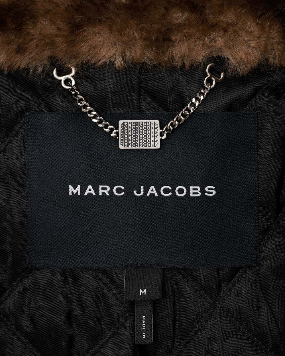 Marc Jacobs Teddy Cropped Jacket Ebony READY TO WEAR|NEW ARRIVALS