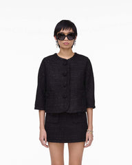 Marc Jacobs Tweed Backwards Lady Jacket Black READY TO WEAR