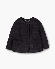 Marc Jacobs Tweed Backwards Lady Jacket Black READY TO WEAR