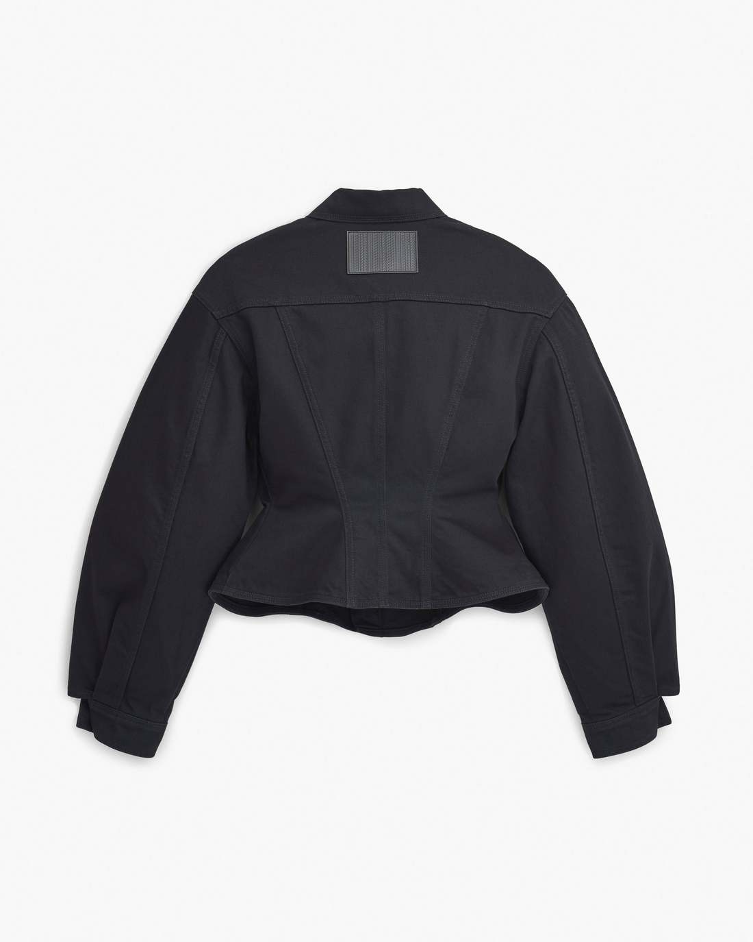 Marc Jacobs The Fluted Denim Jacket Black READY TO WEAR