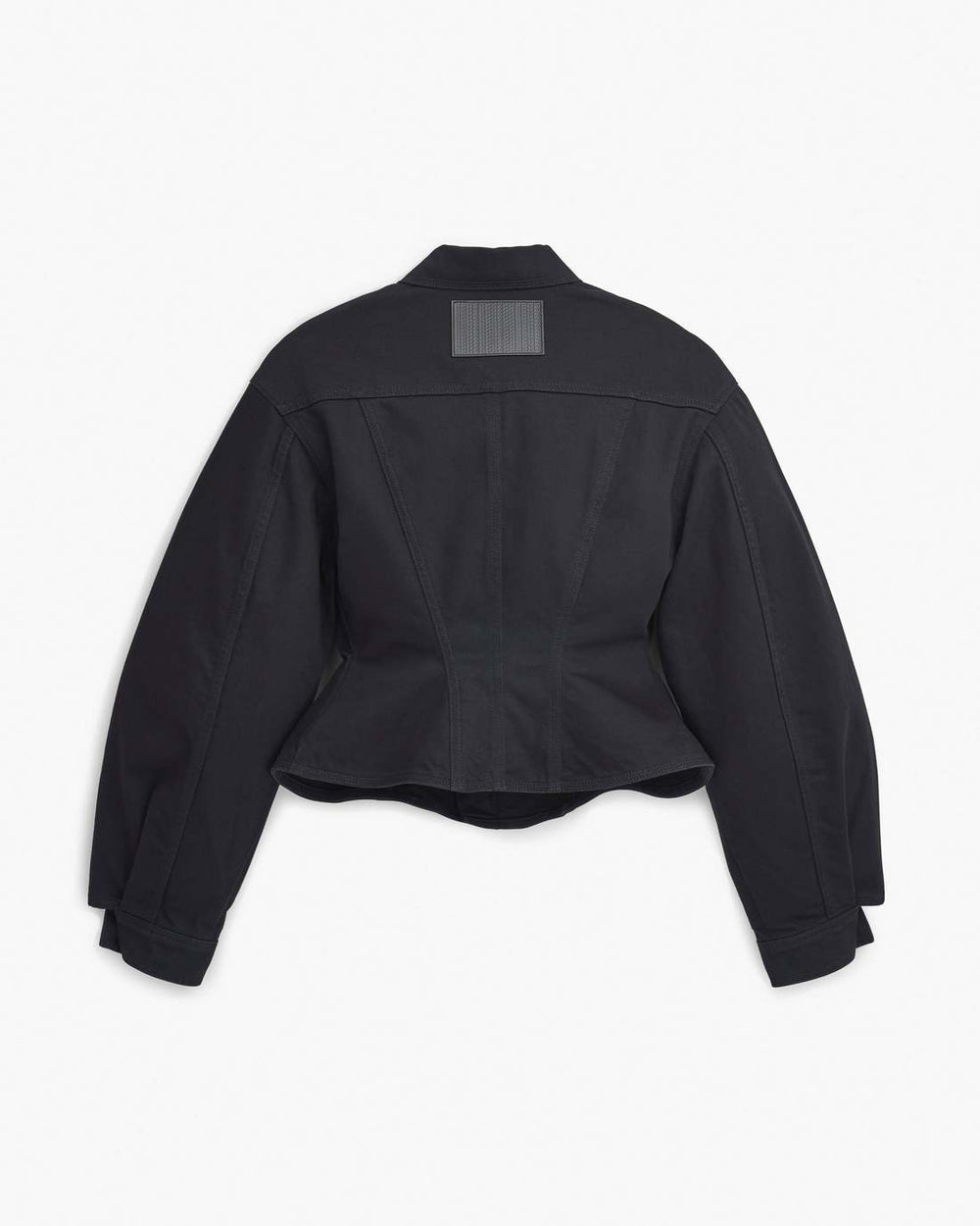 Marc Jacobs The Fluted Denim Jacket Black READY TO WEAR