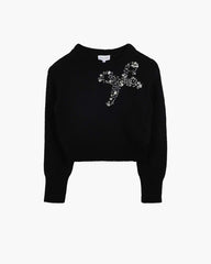 Marc Jacobs The Gem Bow Sweater Black READY TO WEAR