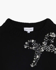 Marc Jacobs The Gem Bow Sweater Black READY TO WEAR