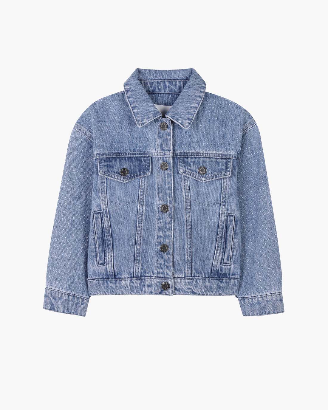 Marc Jacobs The Crystal Denim Jacket Blue READY TO WEAR