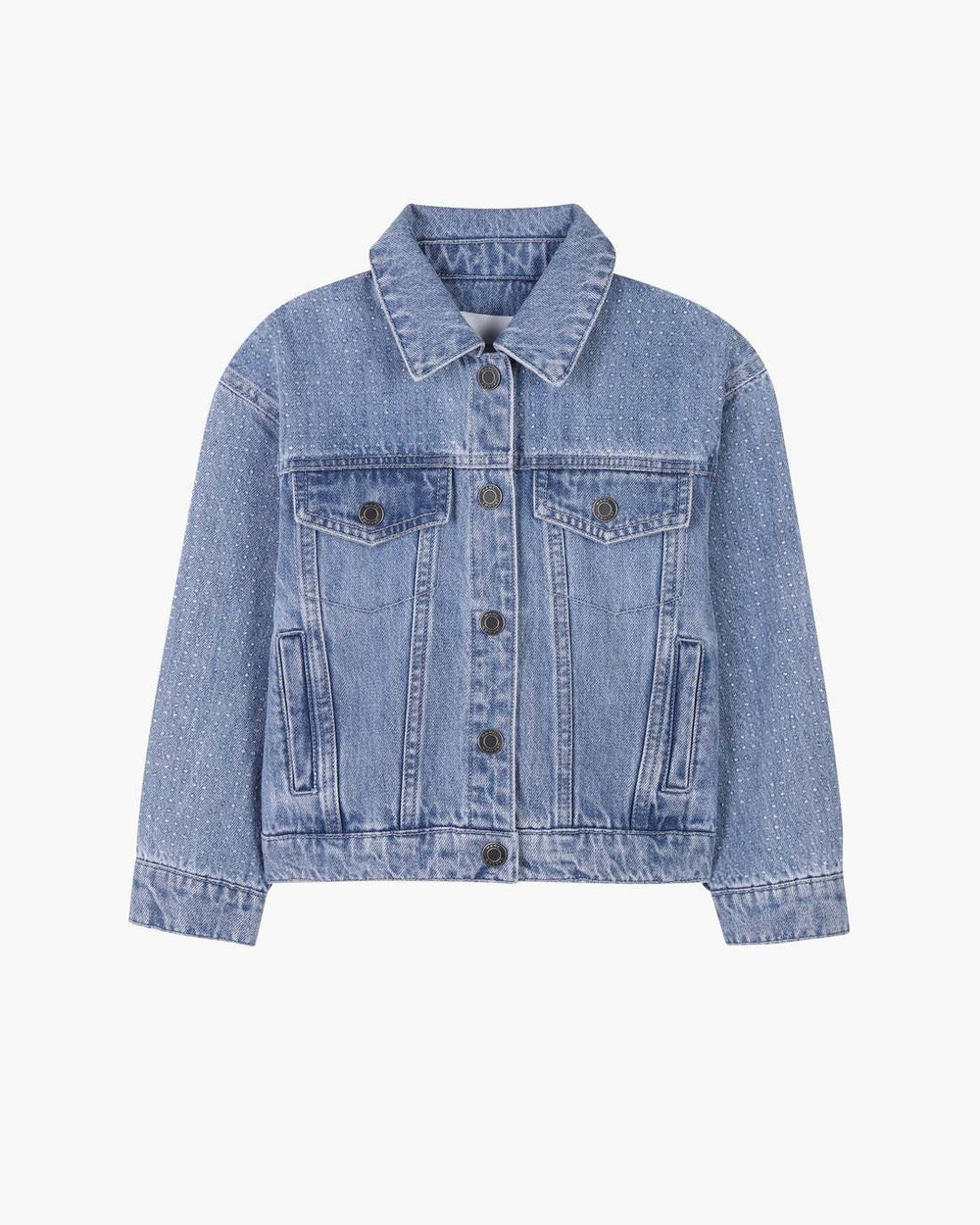 Marc Jacobs The Crystal Denim Jacket Blue READY TO WEAR