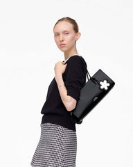 Marc Jacobs The Glam Mirror Satchel Black NEW ARRIVALS